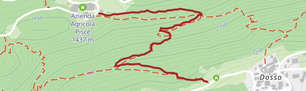 Route map: Aprica - Piscè path no. 351/B